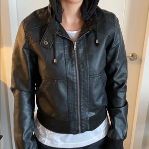 Faux leather jacket